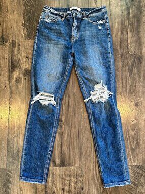 GUC Women's Lovervet by Vervet Distressed Skinny Stretch Jeans Size 29